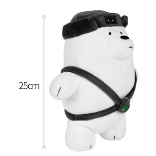 Gấu đồ chơi Miniso Bare Bears Hat Ice Bear