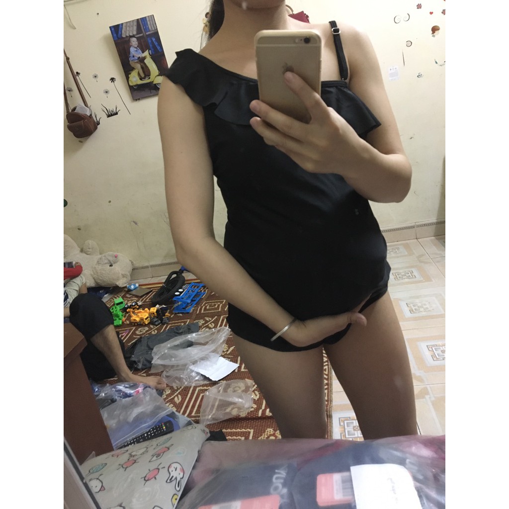Hình thật-Bikini bà bầu, áo tắm bà bầu,đồ bơi bà bầu MS03
