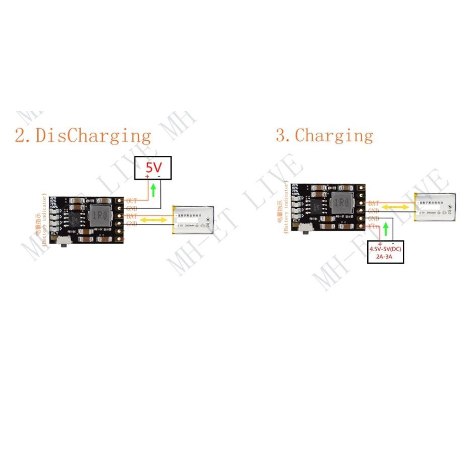 Mạch Sạc Xả Pin 1S 5V2A SX-0502-1S