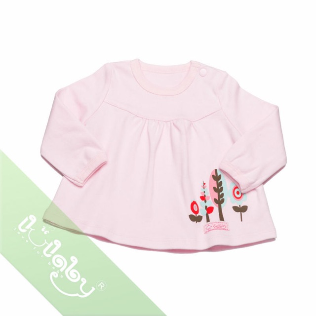 Áo chữ A cài vai Lullaby bé gái size 0-3m