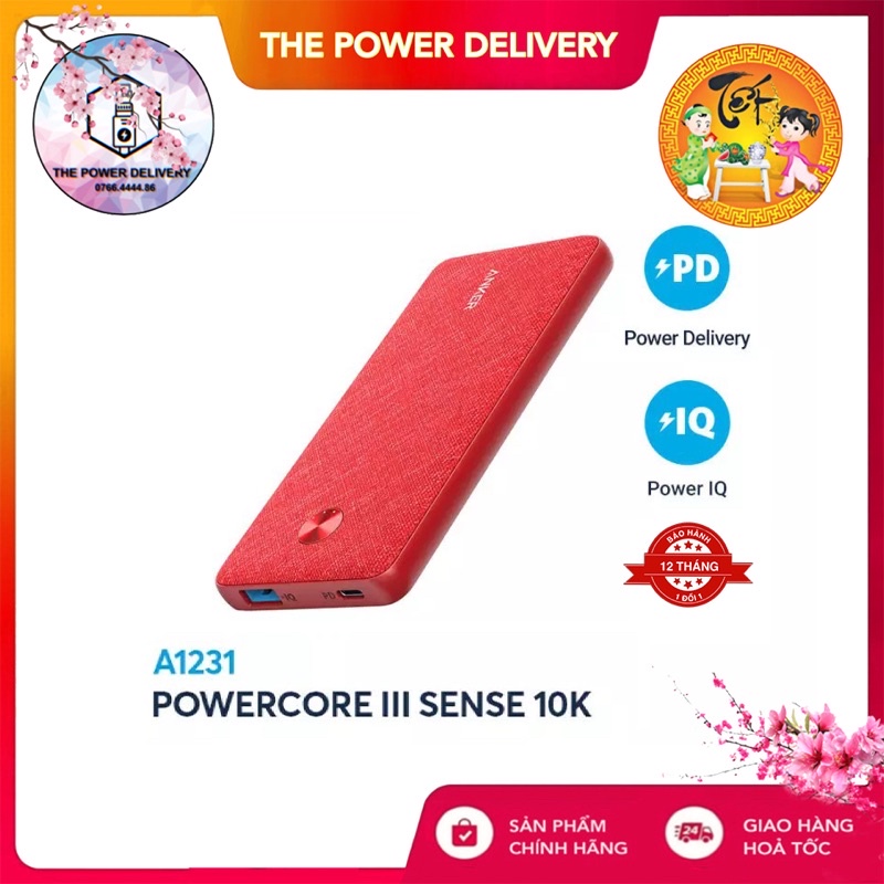 [NEW] Pin sạc dự phòng ANKER PowerCore Slim, Sense 10000mAh PD - A1231 - Hàng Chính Hãng Bảo hành 12 tháng