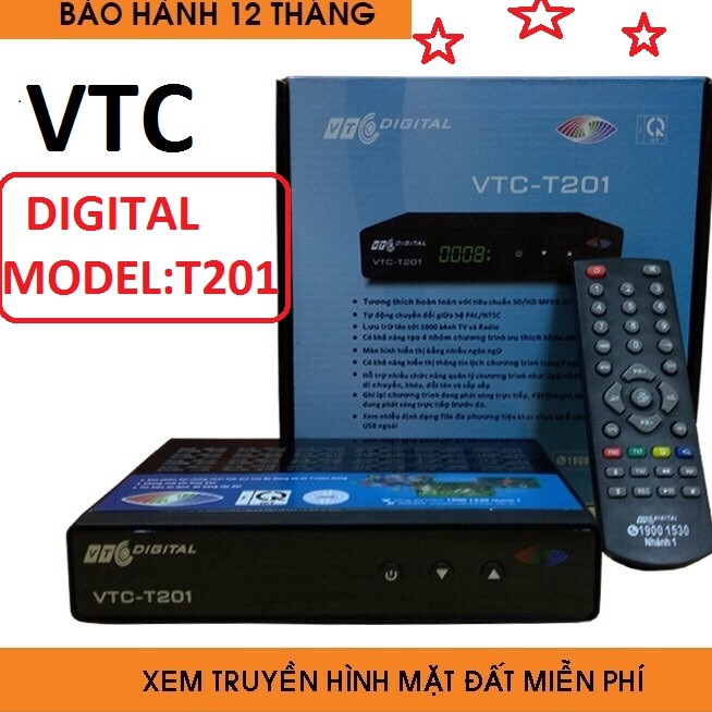 Đầu thu kỹ thuật số,đầu thu mặt đất VTC T201