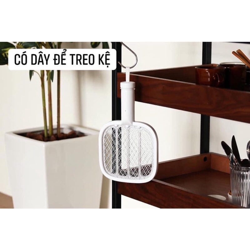 Vợt bắt muỗi, đèn bắt muỗi 2 in 1 hàng nhật nội địa