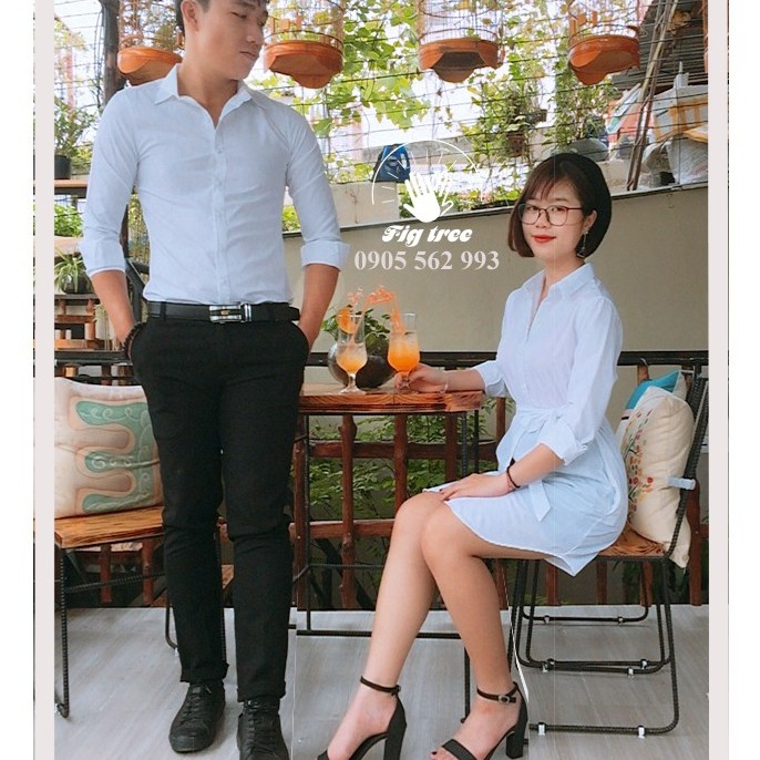 ÁO Đôi (SM+form dài ) trắng tinh khôi cực đẹp.