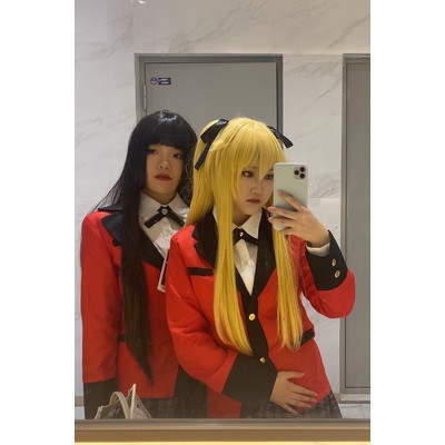 [Order/ko có sẵn] wig/tóc giả vàng 2 búi cosplay Saotome Mary Kakegurui học viện cờ bạc