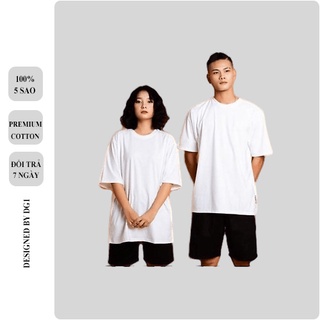Áo Thun Nam Nữ Tay Lỡ Oversize Màu Trắng/Đen Áo Phông Nam Unisex Chất Cotton Vải Dày Dặn Thoáng Mát