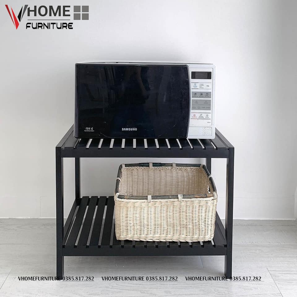 Kệ Để Lò Vi Sóng Đa Năng Gỗ Thông 2 Tầng Oven Rack 3F Nội Thất Lắp Ráp Nội Thất Hàn Quốc | BigBuy360 - bigbuy360.vn