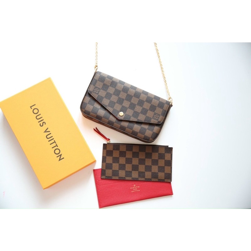 Set L.V felicie pochete fullbox da thật