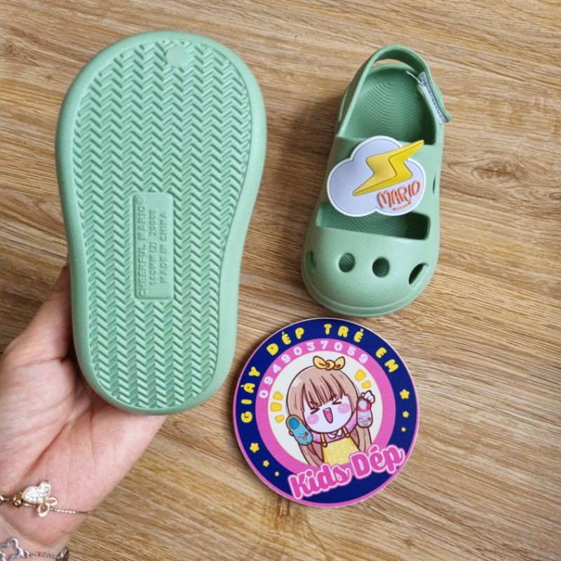 [SALE XẢ KHO]Giày Sandal quai dán Cheerful Mario mẫu mới 2021 cho bé trai gái 1-5 tuổi (MS6210)