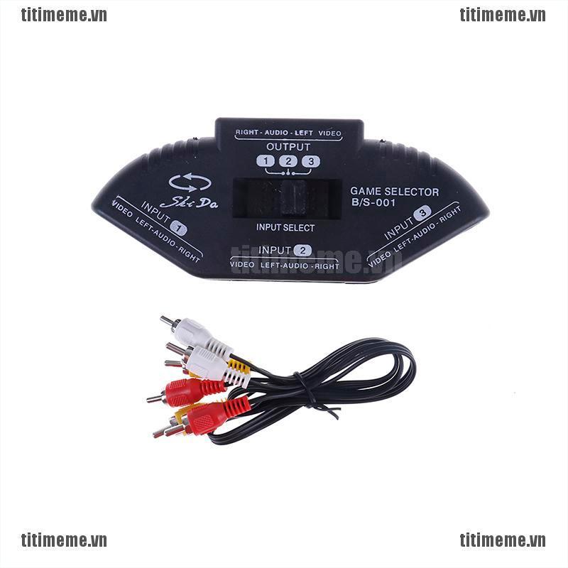 Bộ Chuyển Đổi Âm Thanh / Video 3 Cổng Rca Kèm Dây Cáp | BigBuy360 - bigbuy360.vn