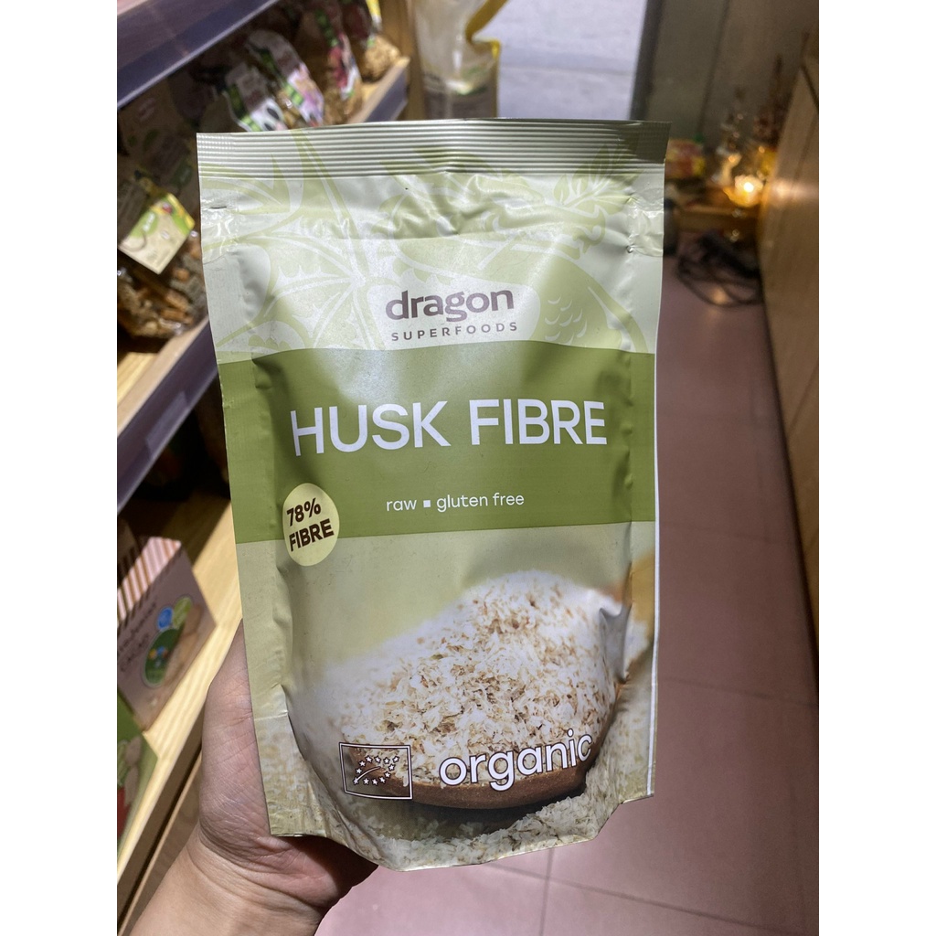 VỎ HẠT MÃ ĐỀ hữu cơ Dragon Superfood - NHUẬN TRÀNG - CHỐNG TÁO BÓN - 150g/50g - Date: 28/01/2025