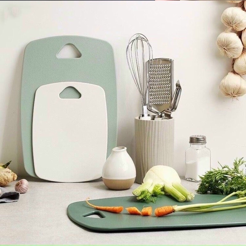 Combo 3 Thớt Nhựa Lúa Mạnh - Thớt Kháng Khuẩn ECOCO Hàng Loại 1 Chất Lượng Cao