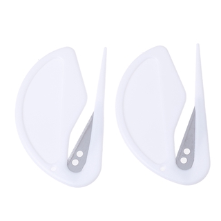 Finegoodwellgen 2pcs Economic safe open letter cutter envelope cutter letter opener blade FGWG