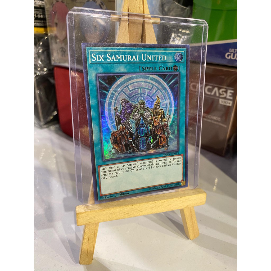 Lá bài thẻ bài Yugioh Six Samurai United – Super Rare - Tặng bọc bài nhựa bảo quản