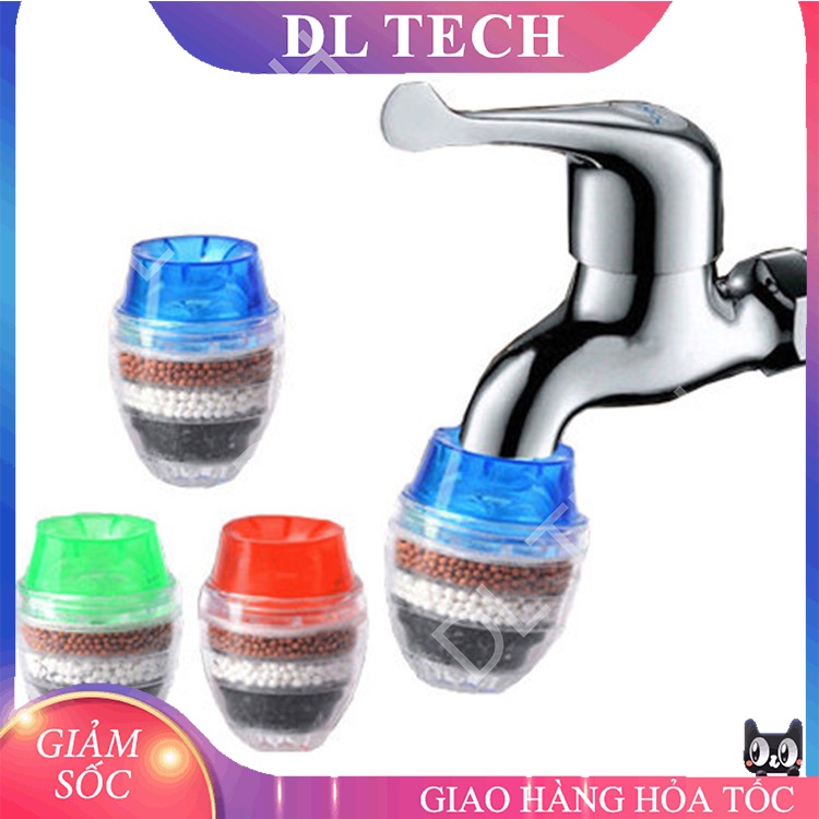 Đầu Lọc Nước Trực Tiếp Tại Vòi 6 Tầng Lọc RY10 Mini 6 Tầng Gắn Được Nhiều Loại vòi DL TECH