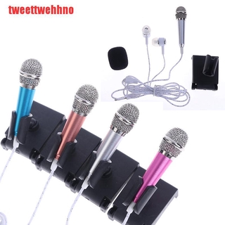 Bộ Micro Hát Karaoke Kèm Giá Đỡ Giắc Cắm 3.5mm