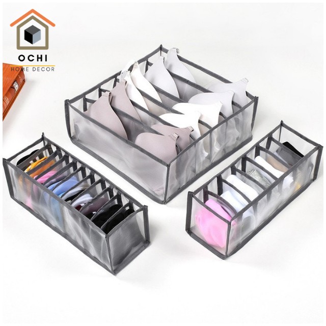 Đựng đồ lót,tất vớ nhiều ngăn, khay vải đựng đồ để tủ quần áo