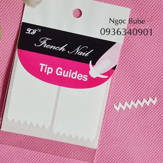 Tip french đầu móng - Tip ziczac