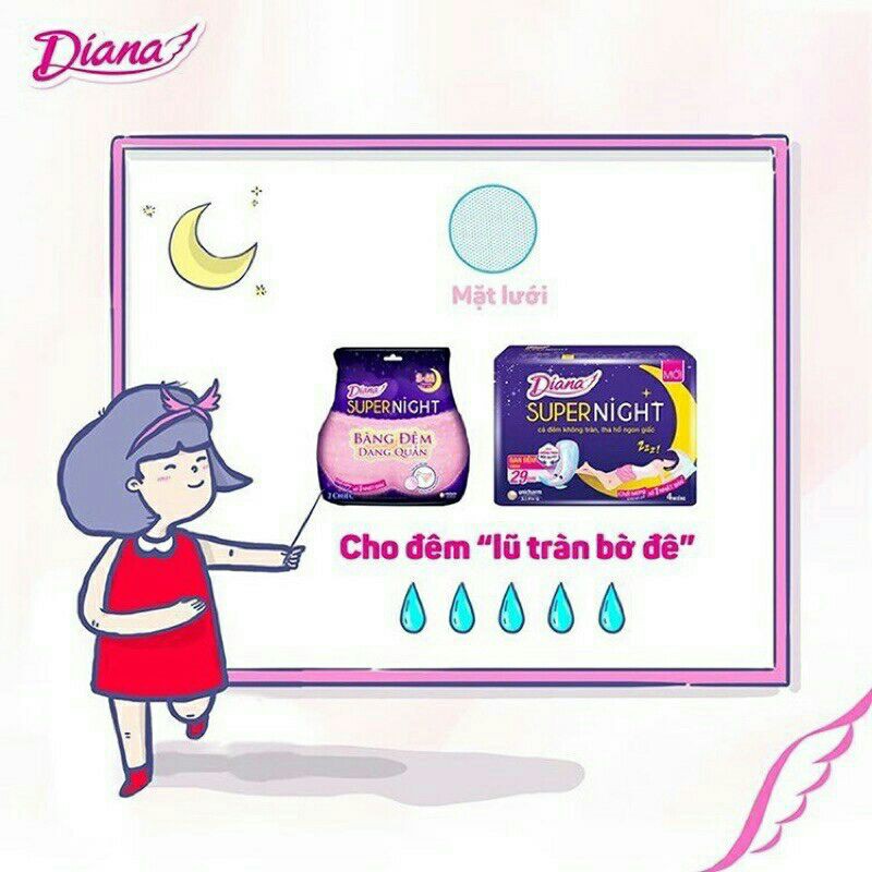 Băng vệ sinh Diana Sensi ban đêm dạng quần S-M/M-L