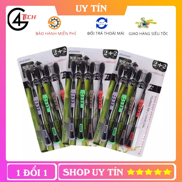 Bàn chải đánh răng Hàn Quốc set 4 chiếc