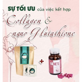 [Bạn mới nhập COSHBM -50% đơn 0Đ] COMBO 1 GÓI COLLAGEN CÁ HỒI PIZKIE VÀ 1 HỘP VIÊN UỐNG TRẮNG DA NINE'S