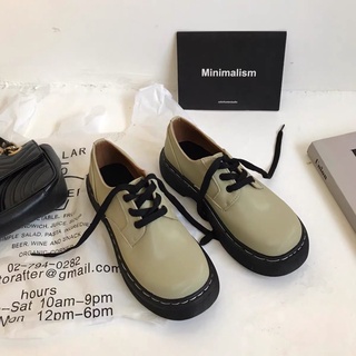 Giày oxford da pu vintage màu độc lạ dễ thương lolita ulzzang Hàn Quốc