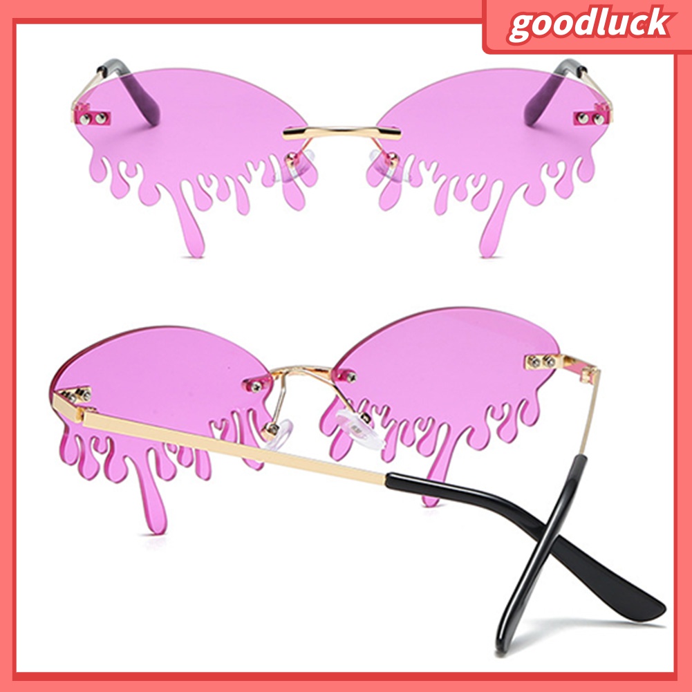 Kính Mát Hình Giọt Nước Không Gọng Chống Tia UV Thời Trang Unisex