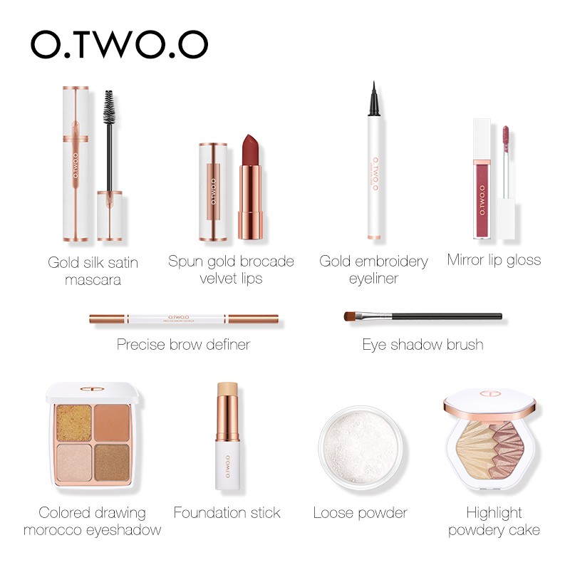 Bộ 10 Mỹ Phẩm O.TWO.O Cho Trang Điểm Mắt Và Mặt Mỗi Ngày 475g | BigBuy360 - bigbuy360.vn