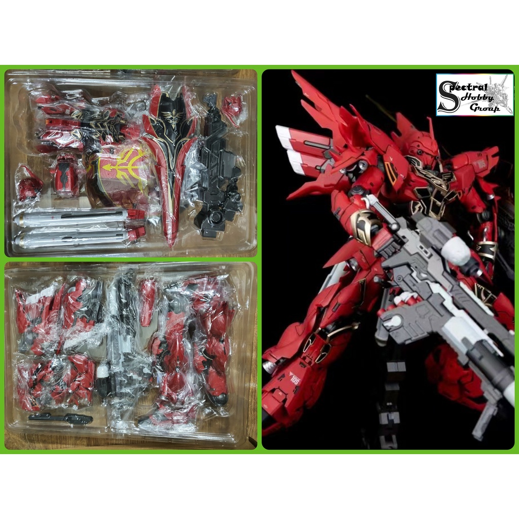 Mô hình Gundam MB Metal Build 1/100 Sinanju có led MS-10S Mettallic / Matt color