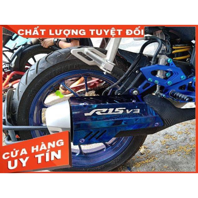 Ốp pô titan cho pô zin r15v3 r15 sale