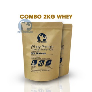 [Mã SKAMPUSHA8 giảm 8% đơn 300K] COMBO 2KG WHEY PROTEIN CONCENTRATE 80% NZMP