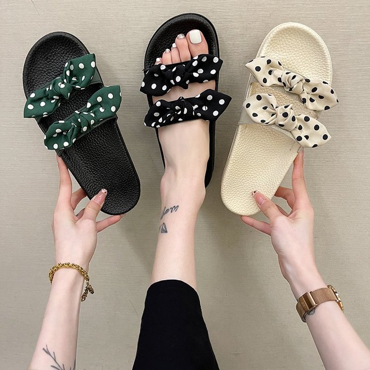 Xăng đan Nữ Đế Bằng Quai Nơ Thời Trang