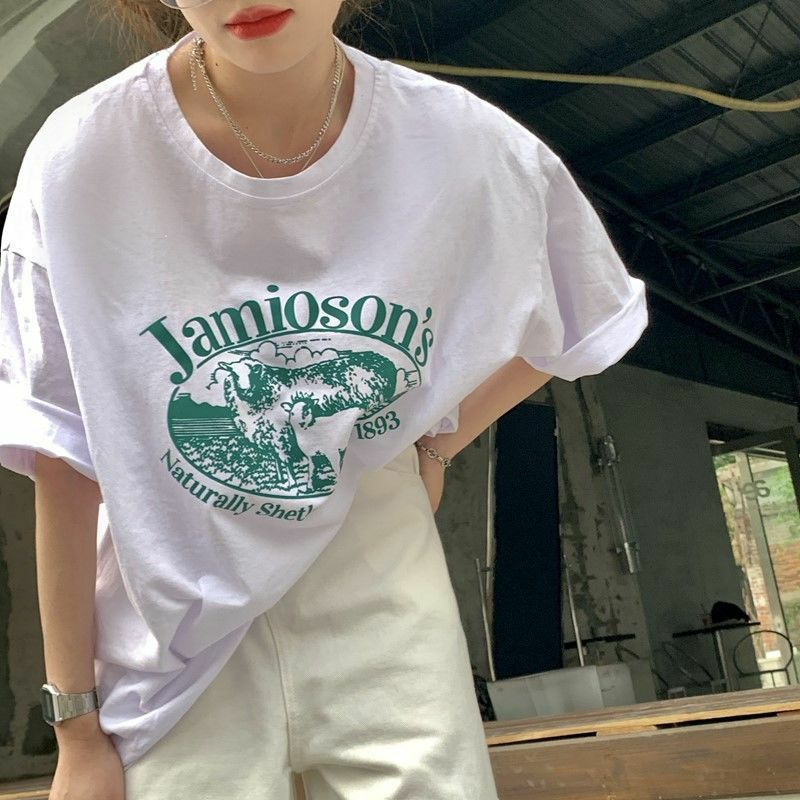 Áo Thun Tay Lỡ 100% Cotton Form Rộng Unisex Thời Trang Ulzzang