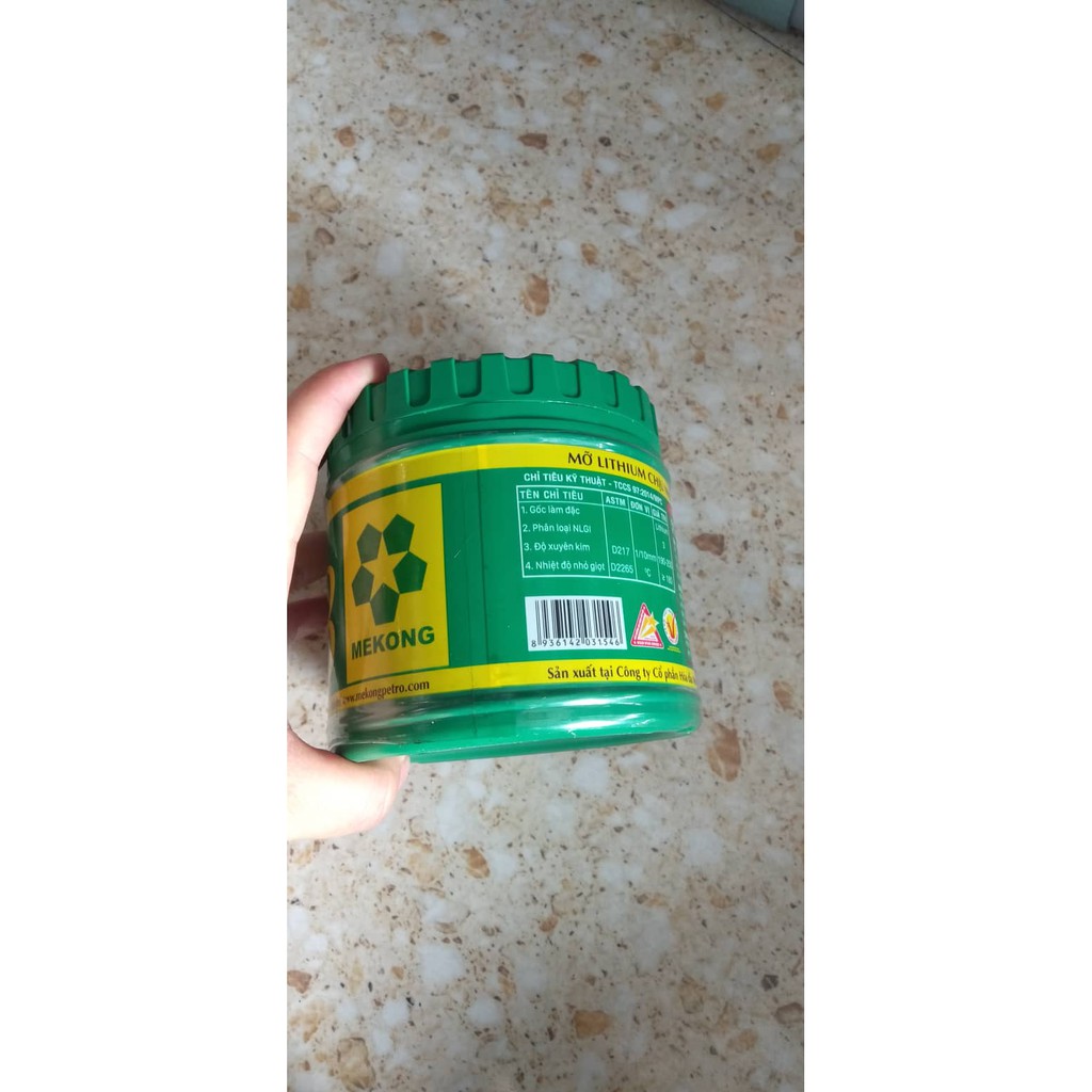 Mỡ Bò Bôi Trơn , Chịu Nhiệt Litol-3 (xanh, vàng ) 400g