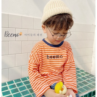 Áo phông dài tay kẻ sọc Hàn Quốc cho bé - Beemo