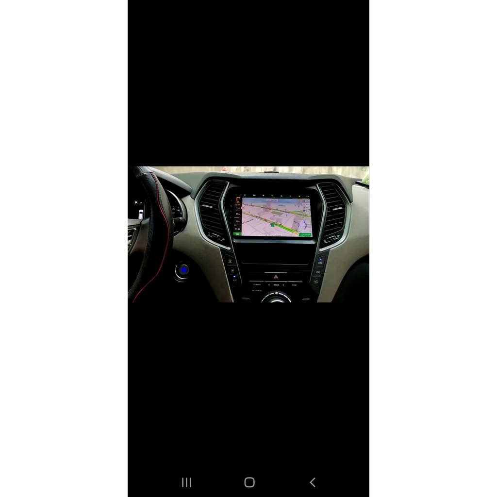 Màn Hình Android 9 inch Cho Xe SANTAFE 2013-2018 - Đầu DVD Android Kèm Mặt Dưỡng Giắc Zin Canbus HYUNDAI SANTAFE