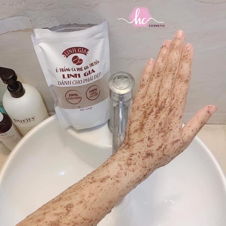 Ủ Trắng Cafe Gia Truyền loại bỏ hết các tế bào chết trên da, sạch da, căng bóng, trắng hồng