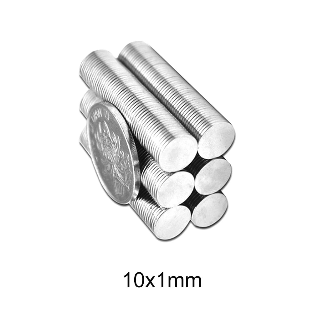 Nam châm tròn dẹt 10x1mm GAOMS, lực hút mạnh
