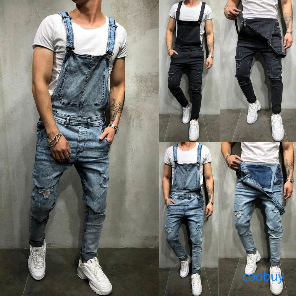 Áo liền quần vải jean phong cách bụi bặm cho nam