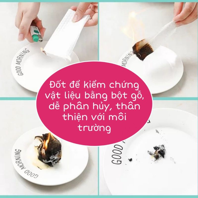 [Mã 267FMCGSALE giảm 8% đơn 500K] Cuộn khăn/giấy lau bếp đa năng vải không dệt tái sử dụng