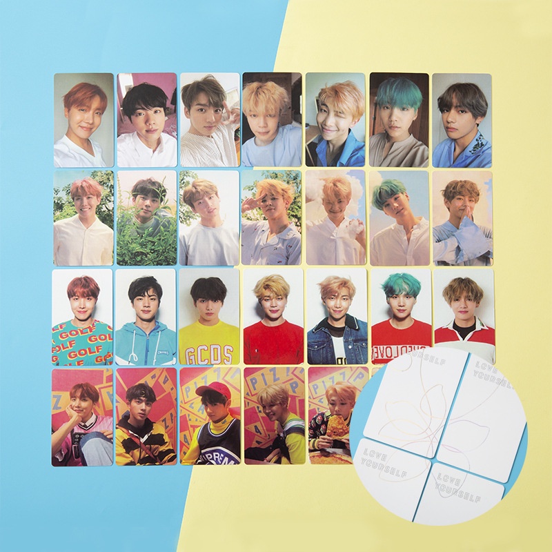 Thẻ Laser In Hình Nhóm Nhạc BTS Love Youself Her Photocard