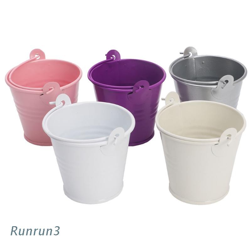 Chậu Trồng Cây Mini Bằng Kim Loại Trang Trí Nhà Cửa / Văn Phòng