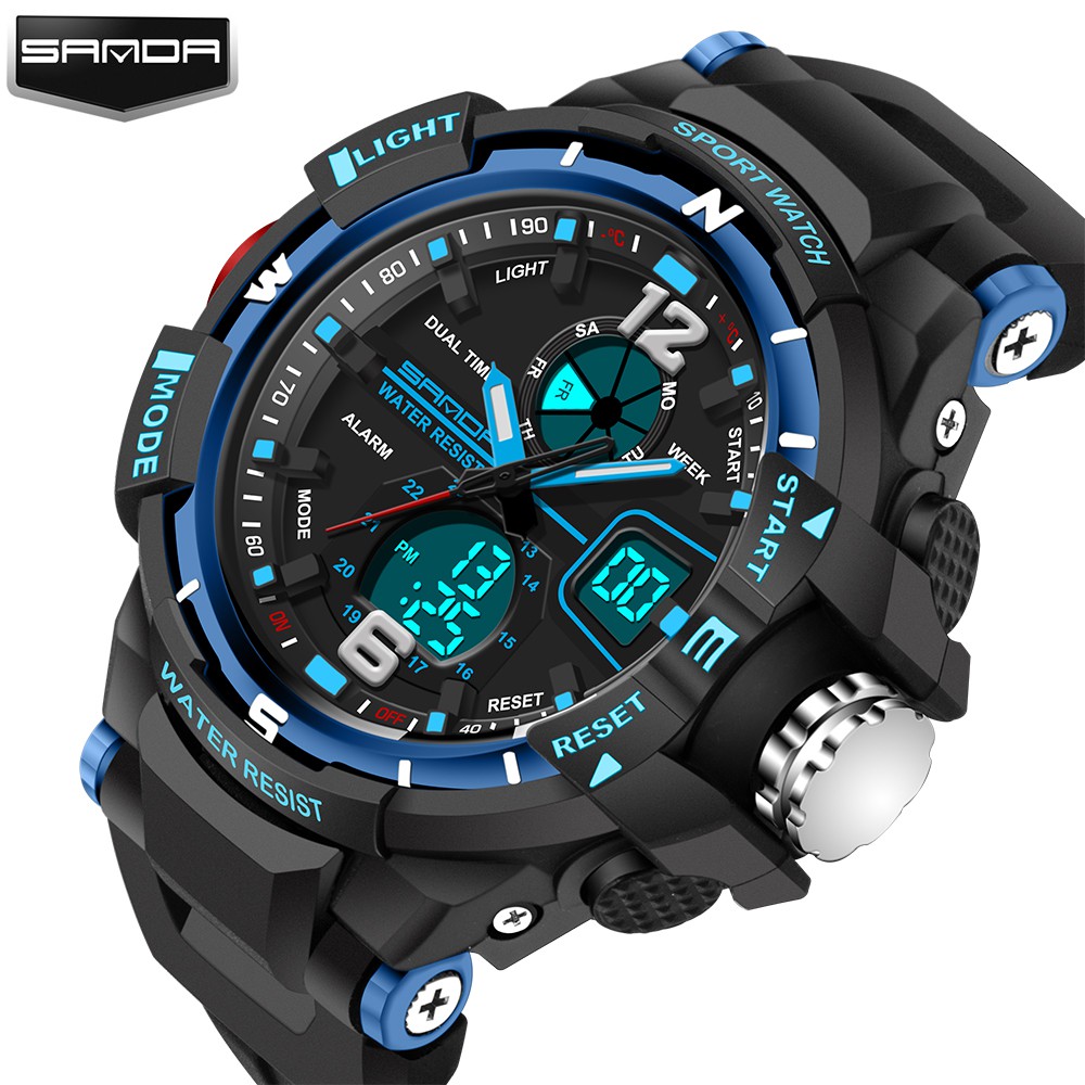 Đồng hồ thể thao nam SANDA JAPAN OLIVER Chống nước Siêu bền