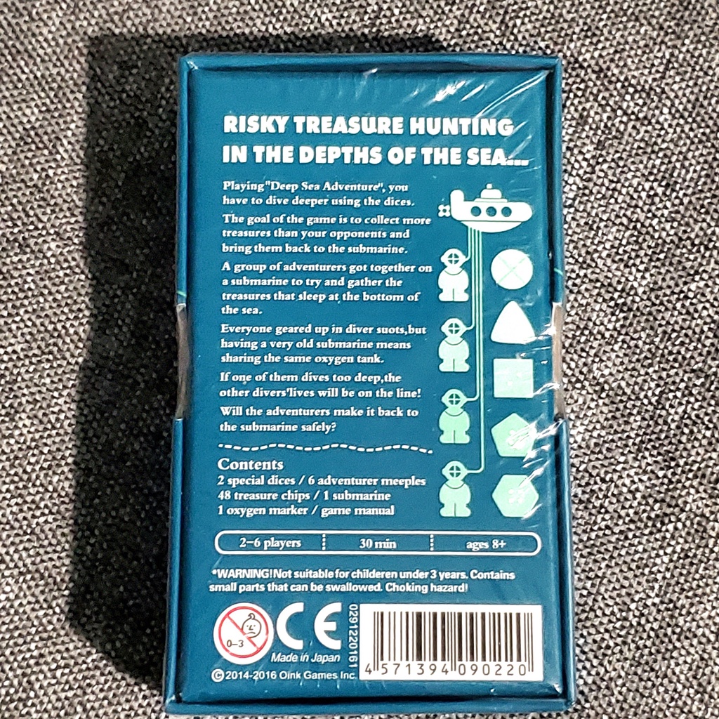Trò chơi board game DEEP SEA  ADVENTURE nhật bản săn tìm kho báu dành cho trẻ em và người lớn phát triển tư duy