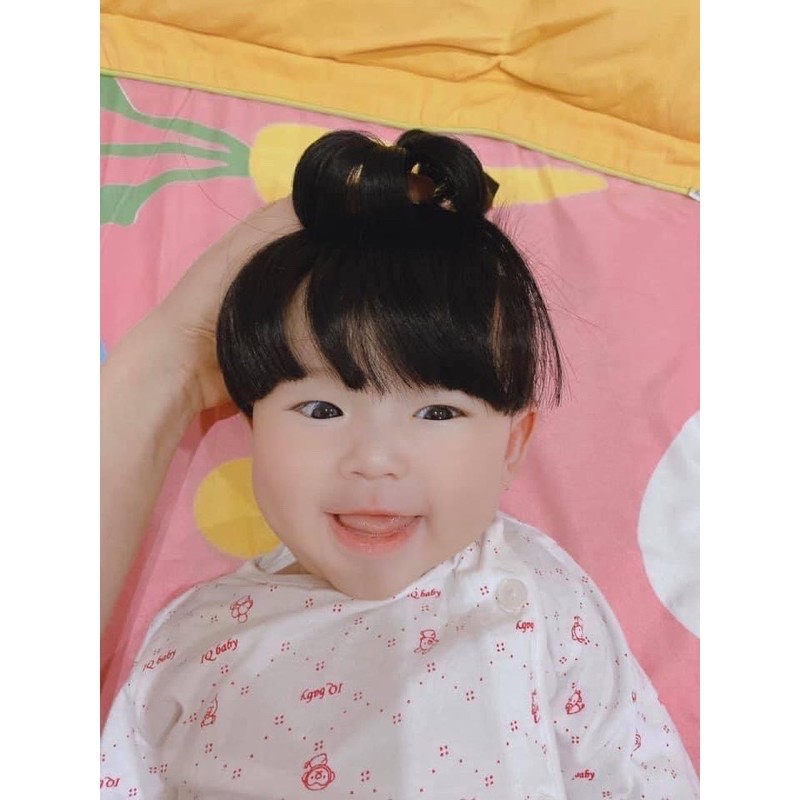 Set tóc giả búi cho bé