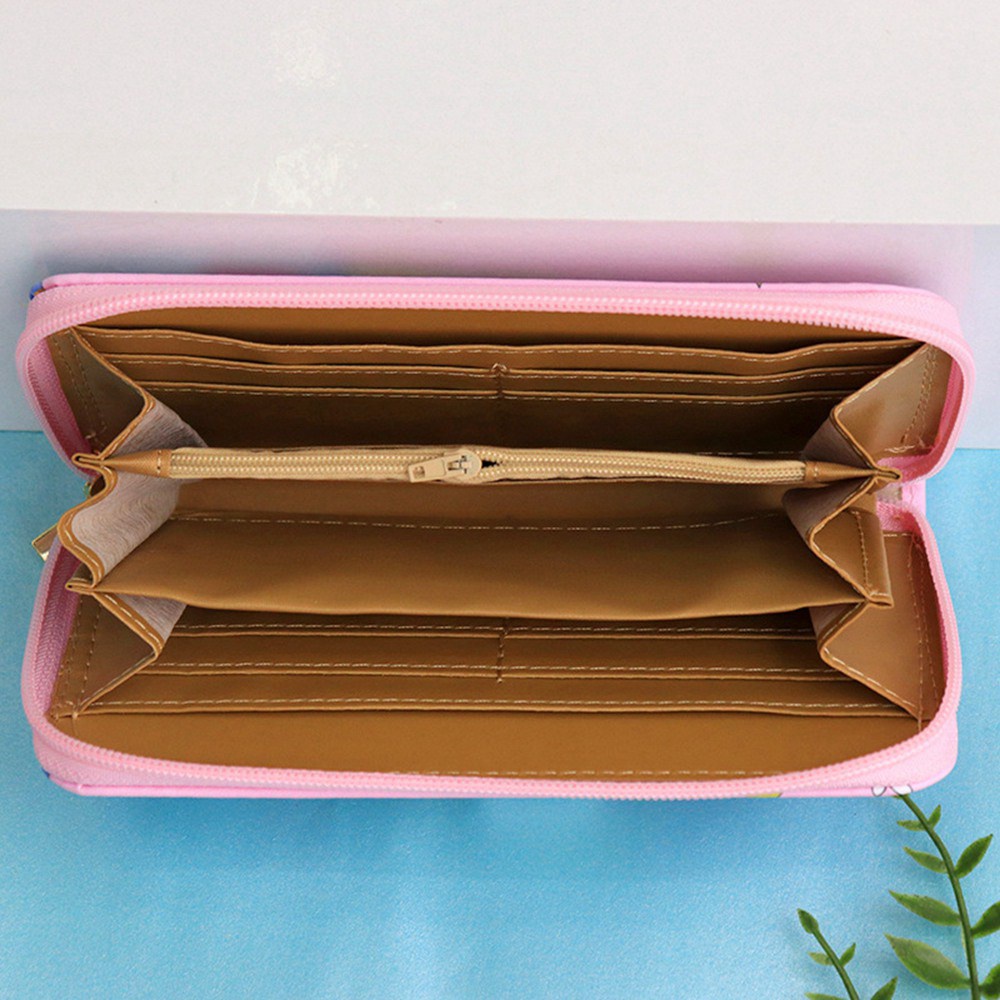 Sailor Moon Ví Dài Cầm Tay Có Khóa Kéo In Hình Thủy Thủ Mặt Trăng Cho Nữ