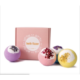 Set Bom Tắm Fizzer Bath- Viên Sủi Bồn tắm  Nhiều Mùi Hương Dưỡng Trắng , Dưỡng Ẩm Cho Da Khô | Bath Bomb