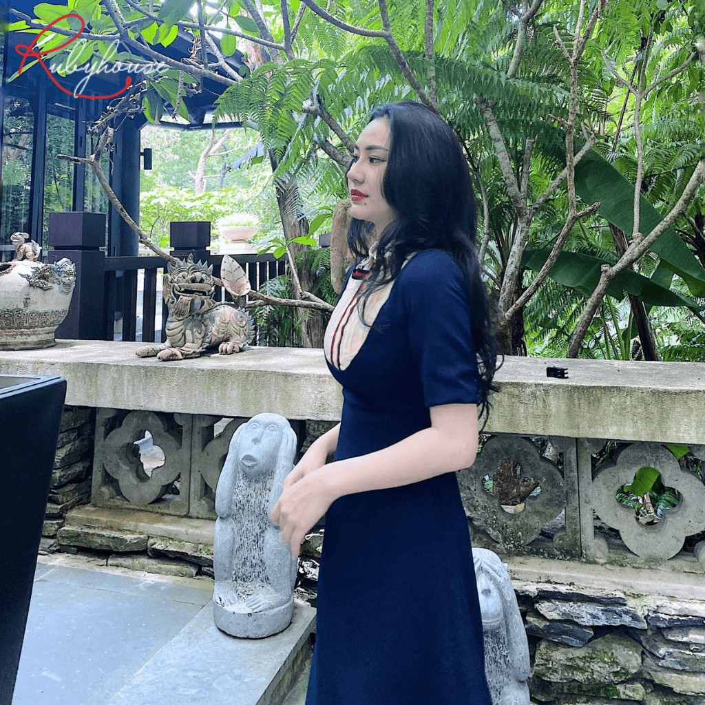 Váy Đầm Thủy Thủ RUBY HOUSE - Dáng Dài, Cổ Sơmi, Váy 2 Lớp Cao Cấp Co Giãn Nhẹ Mát, Có Túi Sườn 2 Bên 3005 | BigBuy360 - bigbuy360.vn