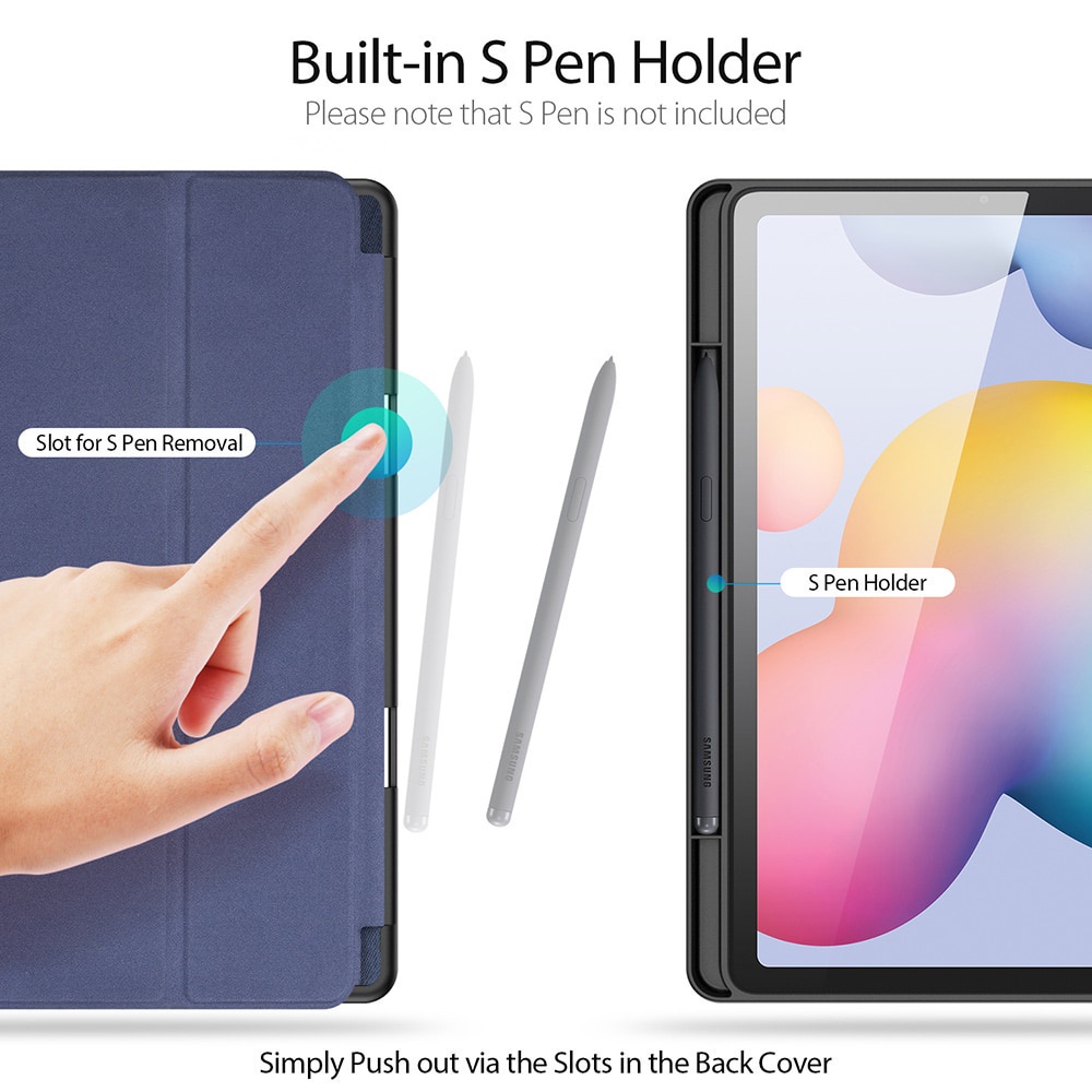 Ốp Bao Da Máy Tính Bảng PU Hexna Cho Samsung Galaxy Tab S6 Lite P610 S7 Plus S7 FE S7/S8 S7 FE/ S7 Plus/ S8 Plus S8 Ultra
