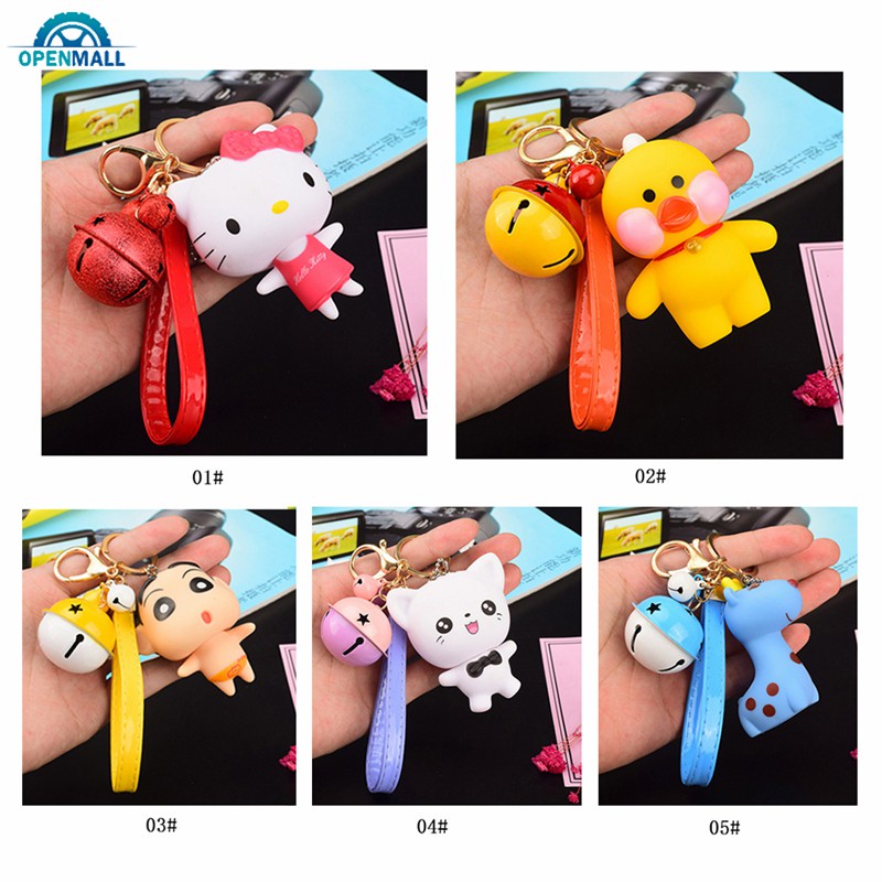 Móc Khóa Gắn Chuông 5 Màu Dễ Thương